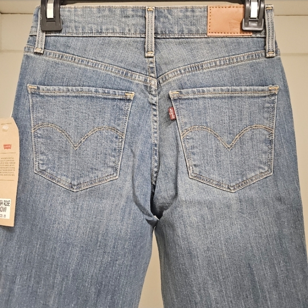 47  LEVI'S HIGH RISE SKINNY DISTRESSED JEANS WOMEN'S SIZE 25 - Picture 5 of 10